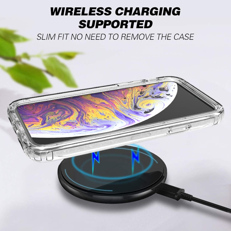 For iPhone X / XS Shockproof  High Transparency Two-color Gradual Change PC+TPU Candy Colors Protective Case