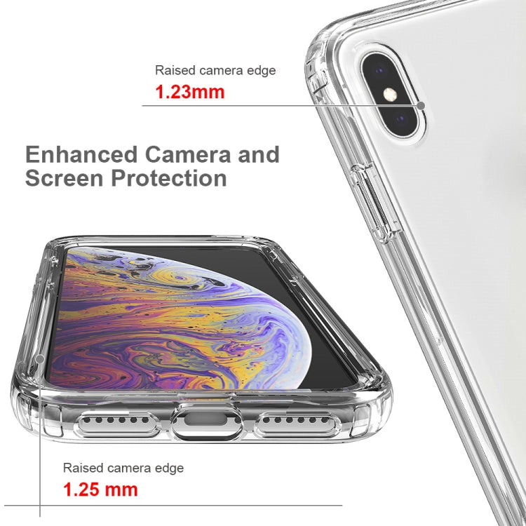 For iPhone X / XS Shockproof  High Transparency Two-color Gradual Change PC+TPU Candy Colors Protective Case