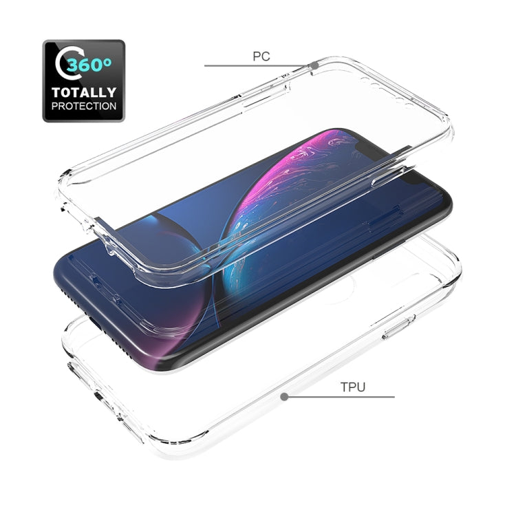 For iPhone XR Shockproof  High Transparency Two-color Gradual Change PC+TPU Candy Colors Protective Case