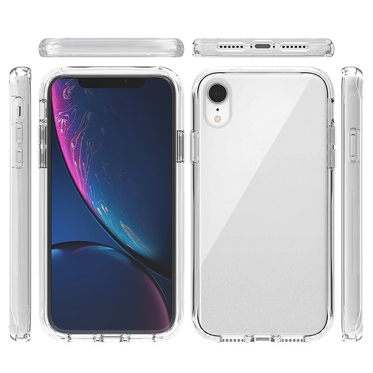 For iPhone XR Shockproof  High Transparency Two-color Gradual Change PC+TPU Candy Colors Protective Case