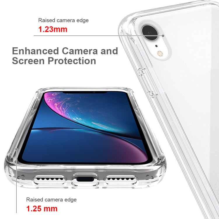 For iPhone XR Shockproof  High Transparency Two-color Gradual Change PC+TPU Candy Colors Protective Case