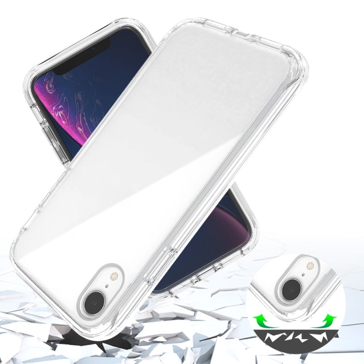 For iPhone XR Shockproof  High Transparency Two-color Gradual Change PC+TPU Candy Colors Protective Case