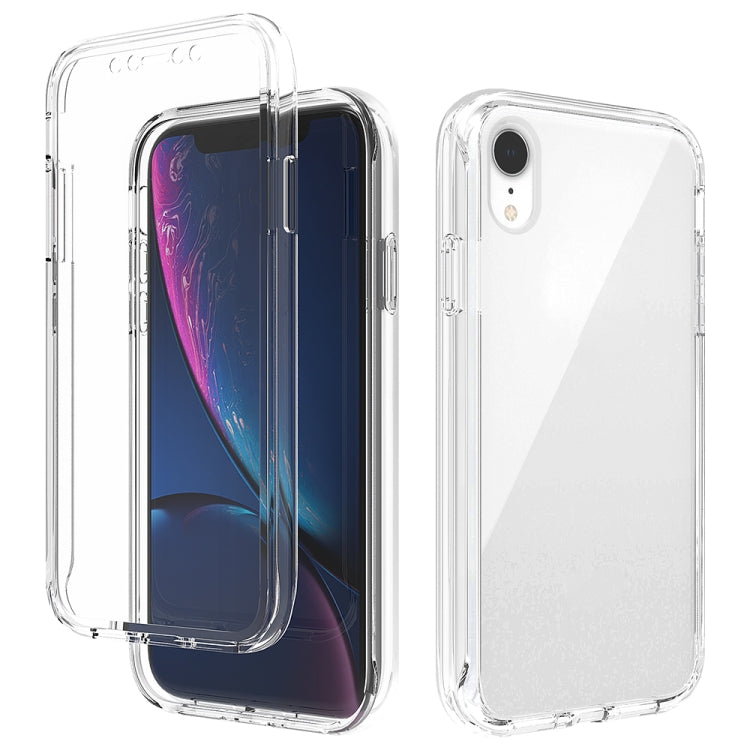 For iPhone XR Shockproof  High Transparency Two-color Gradual Change PC+TPU Candy Colors Protective Case