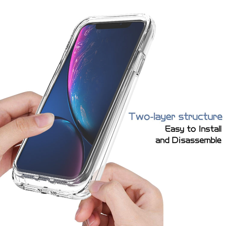 For iPhone XR Shockproof  High Transparency Two-color Gradual Change PC+TPU Candy Colors Protective Case