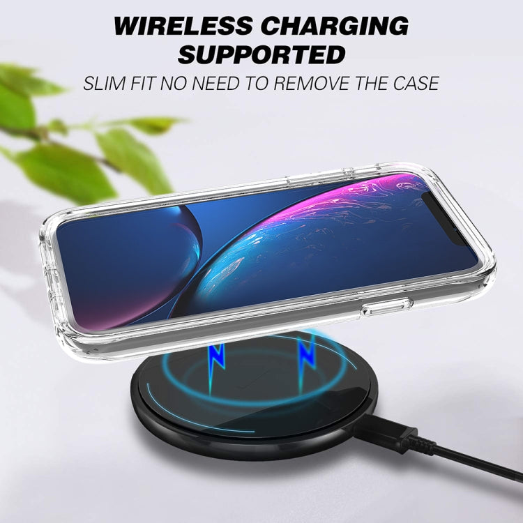 For iPhone XR Shockproof  High Transparency Two-color Gradual Change PC+TPU Candy Colors Protective Case