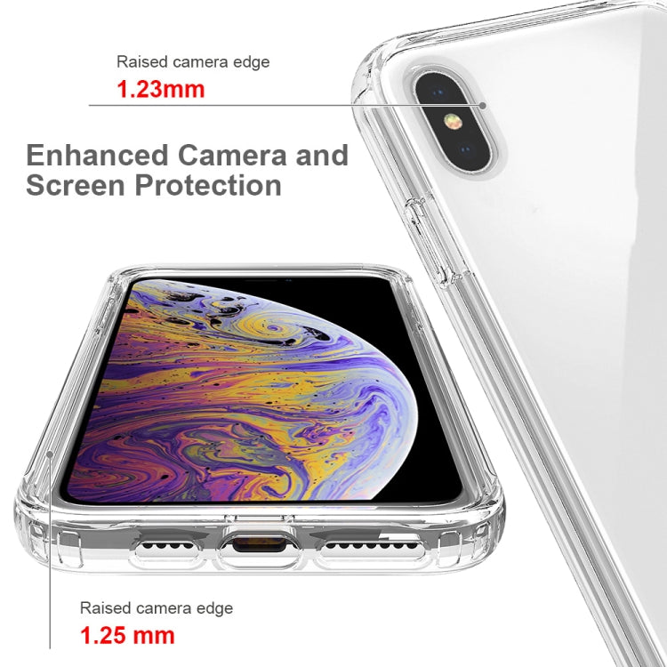 For iPhone XS Max Shockproof  High Transparency Two-color Gradual Change PC+TPU Candy Colors Protective Case