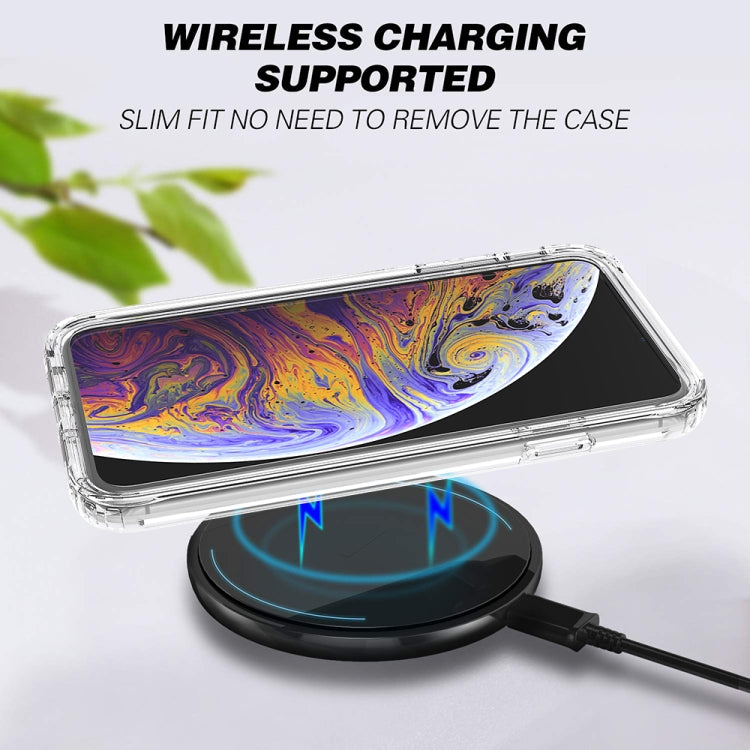 For iPhone XS Max Shockproof  High Transparency Two-color Gradual Change PC+TPU Candy Colors Protective Case