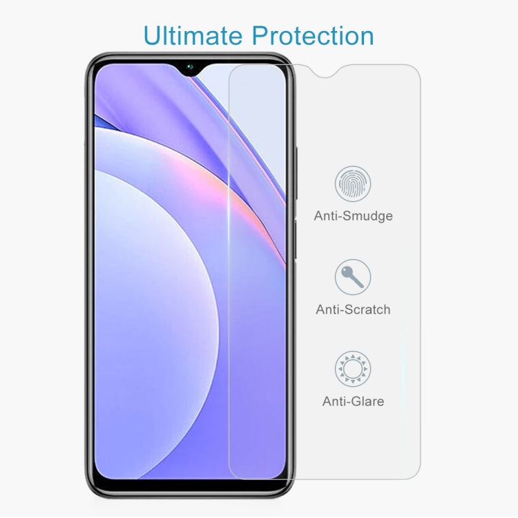 For Xiaomi Redmi Note 9 4G 50 PCS 0.26mm 9H 2.5D Tempered Glass Film