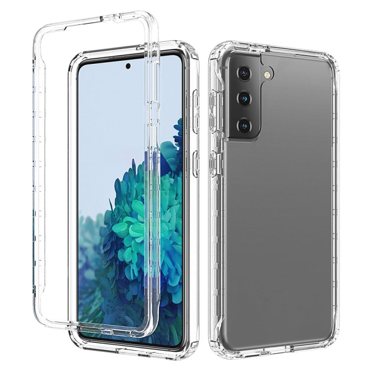 For Samsung Galaxy S21+ 5G Shockproof  High Transparency Two-color Gradual Change PC+TPU Candy Colors Protective Case