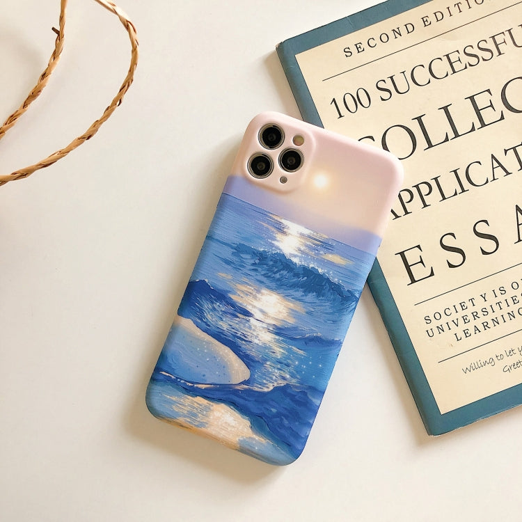 For iPhone 11 Shockproof Liquid TPU Pattern Protective Case