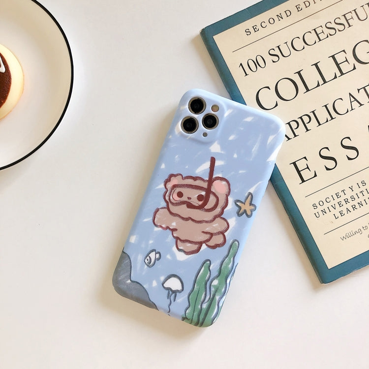 For iPhone 11 Shockproof Liquid TPU Pattern Protective Case