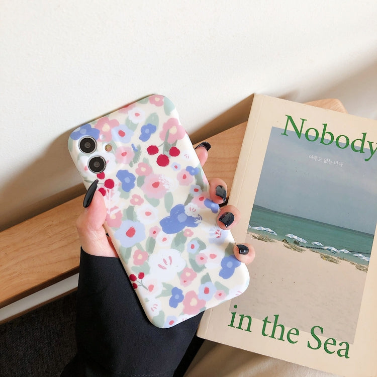 For iPhone 12 mini Shockproof Liquid TPU Pattern Protective Case
