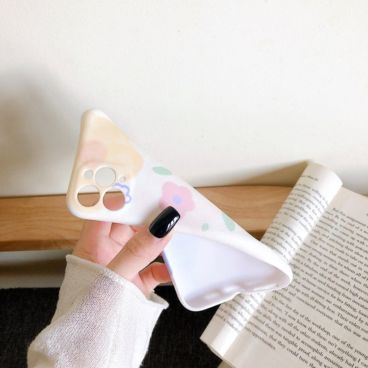 For iPhone 12 Shockproof Liquid TPU Pattern Protective Case