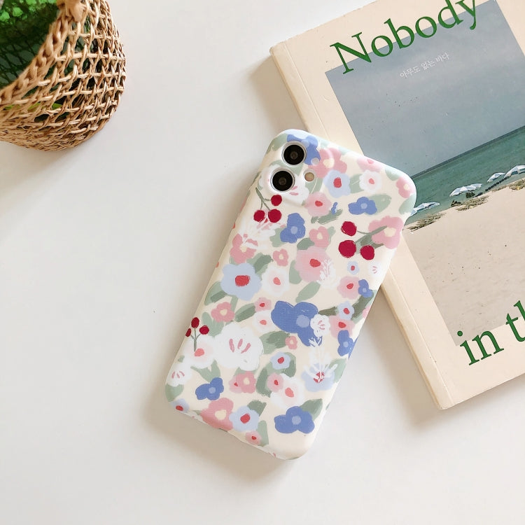 For iPhone 12 Pro Max Shockproof Liquid TPU Pattern Protective Case