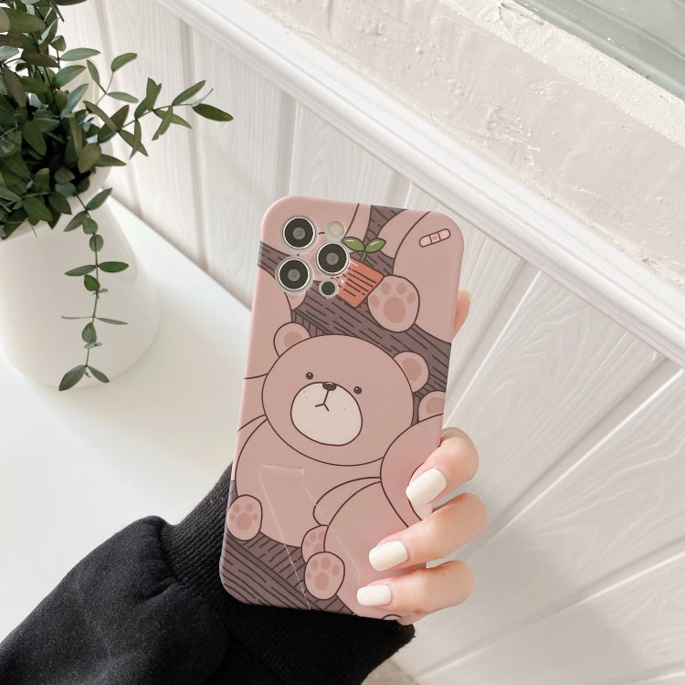For iPhone 11 Shockproof Liquid TPU Pattern Protective Case with Holder