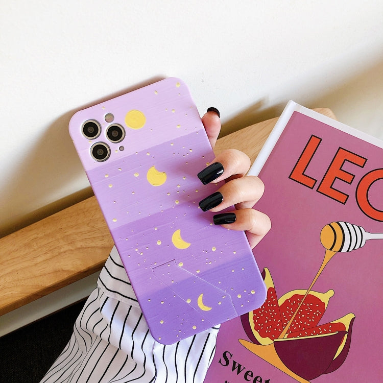 For iPhone 11 Shockproof Liquid TPU Pattern Protective Case with Holder