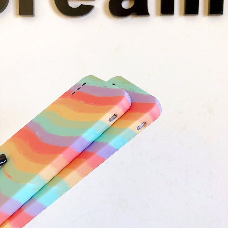 For iPhone 11 Pro Shockproof Liquid TPU Pattern Protective Case with Holder
