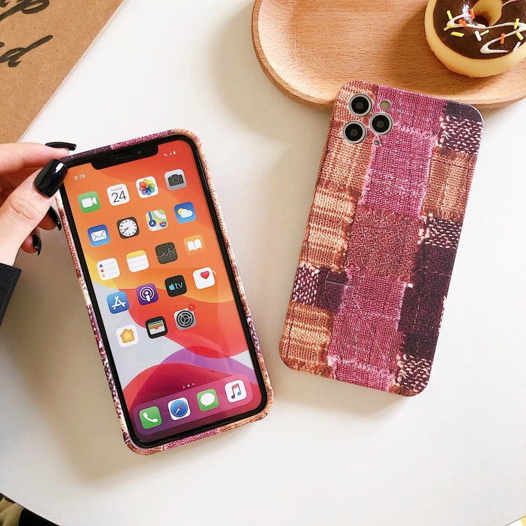 For iPhone 11 Pro Max Shockproof Liquid TPU Pattern Protective Case with Holder