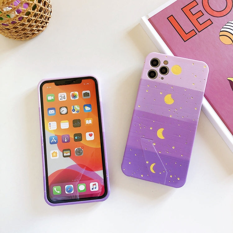For iPhone 12 mini Shockproof Liquid TPU Pattern Protective Case with Holder