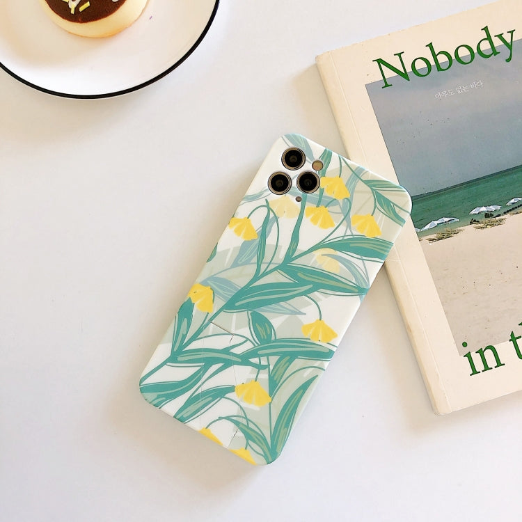 For iPhone 12 Shockproof Liquid TPU Pattern Protective Case with Holder