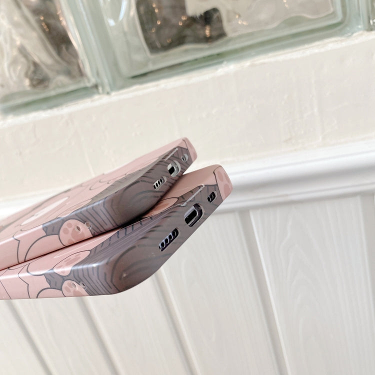 For iPhone 12 Pro Max Shockproof Liquid TPU Pattern Protective Case with Holder