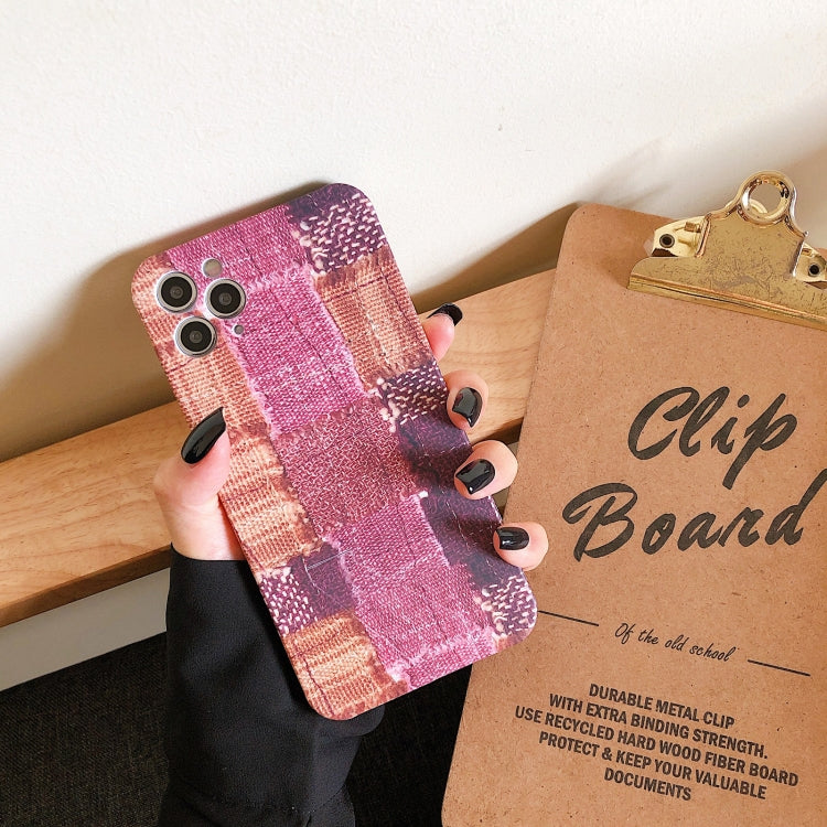 For iPhone 12 Pro Max Shockproof Liquid TPU Pattern Protective Case with Holder