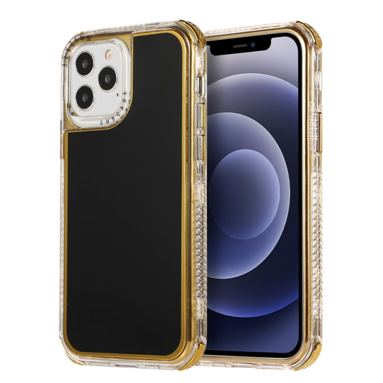 For iPhone 11 3 in 1 Dreamland Electroplating Solid Color TPU + Transparent Border Protective Case