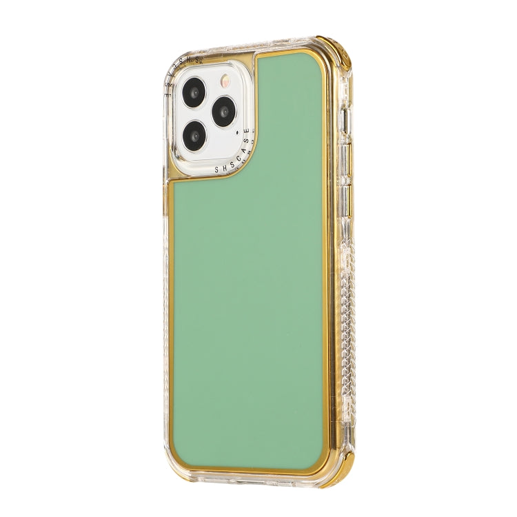 For iPhone 11 3 in 1 Dreamland Electroplating Solid Color TPU + Transparent Border Protective Case