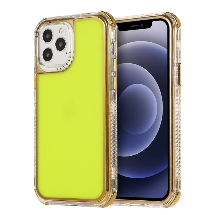 For iPhone 11 3 in 1 Dreamland Electroplating Solid Color TPU + Transparent Border Protective Case