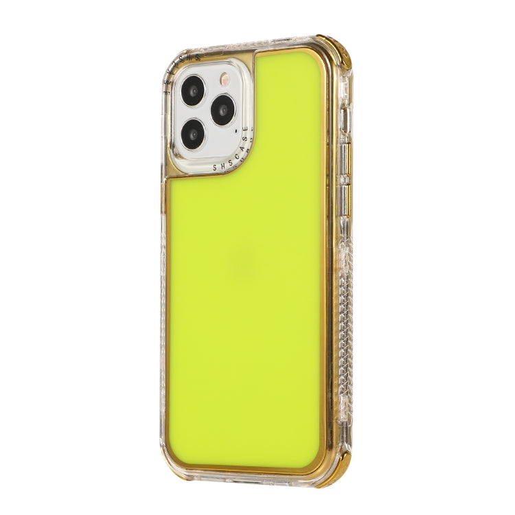 For iPhone 11 3 in 1 Dreamland Electroplating Solid Color TPU + Transparent Border Protective Case