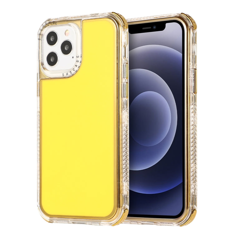 For iPhone 11 Pro 3 in 1 Dreamland Electroplating Solid Color TPU + Transparent Border Protective Case
