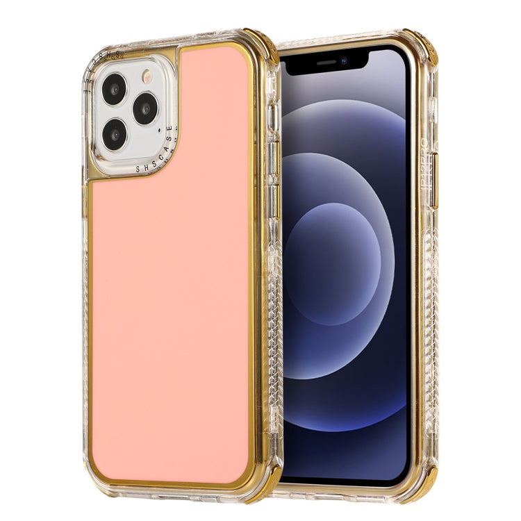 For iPhone 11 Pro Max 3 in 1 Dreamland Electroplating Solid Color TPU + Transparent Border Protective Case