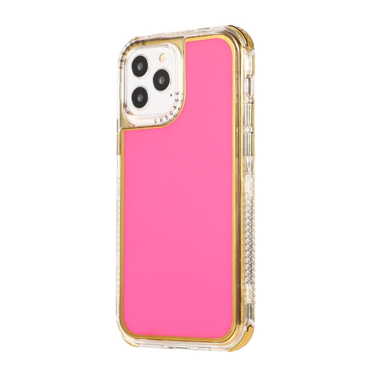 For iPhone 12 mini 3 in 1 Dreamland Electroplating Solid Color TPU + Transparent Border Protective Case