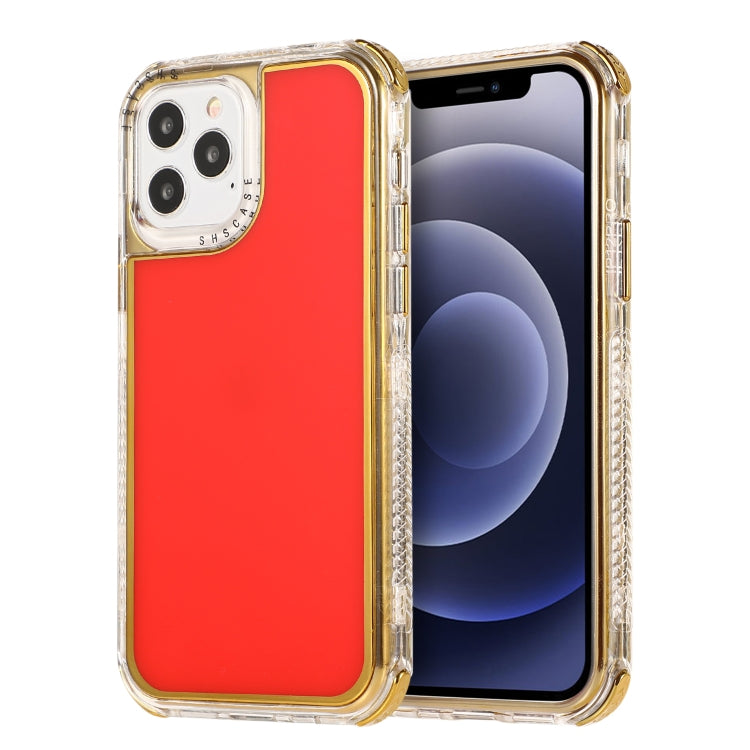 For iPhone 12 mini 3 in 1 Dreamland Electroplating Solid Color TPU + Transparent Border Protective Case