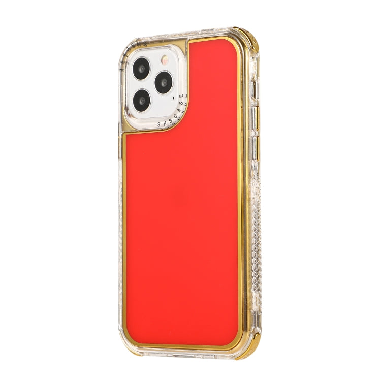For iPhone 12 mini 3 in 1 Dreamland Electroplating Solid Color TPU + Transparent Border Protective Case