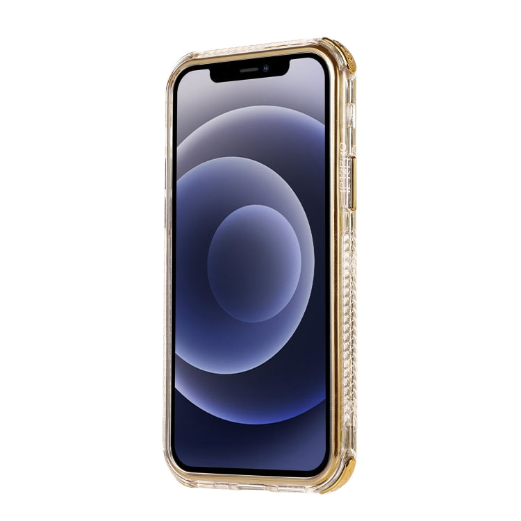 For iPhone 12 mini 3 in 1 Dreamland Electroplating Solid Color TPU + Transparent Border Protective Case