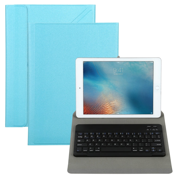 Universal Detachable Bluetooth Keyboard + Leather Tablet Case without Touchpad for iPad 9-10 inch, Specification:Black Keyboard