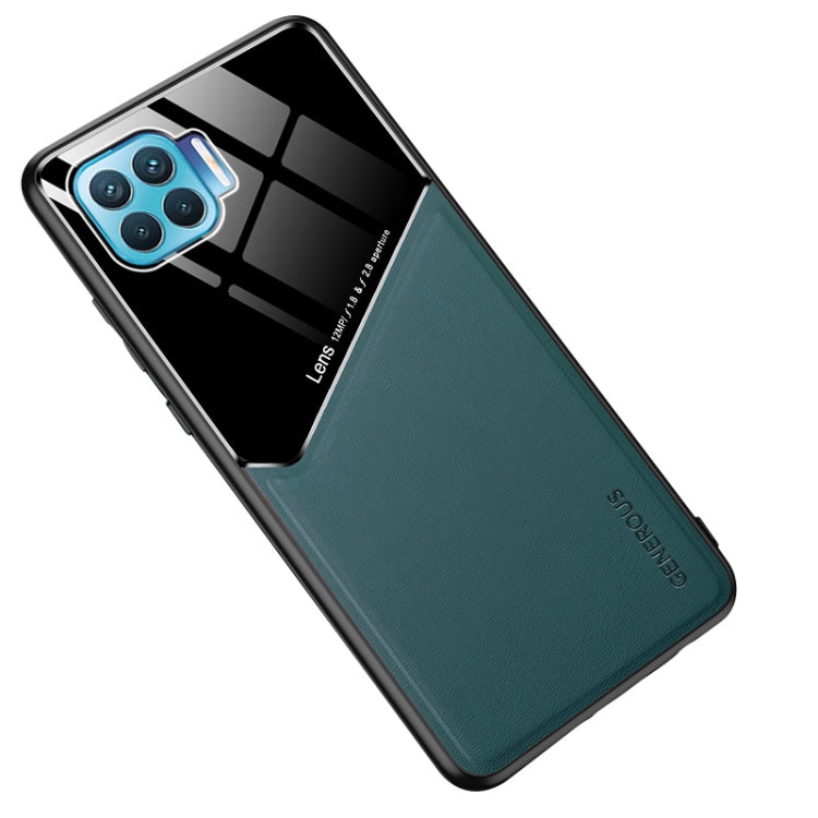 For OPPO F17 Pro / A93 / F17 / A73 (2020) All-inclusive Leather + Organic Glass Protective Case with Metal Iron Sheet