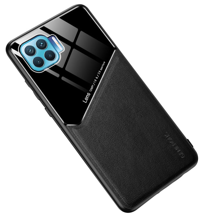 For OPPO F17 Pro / A93 / F17 / A73 (2020) All-inclusive Leather + Organic Glass Protective Case with Metal Iron Sheet
