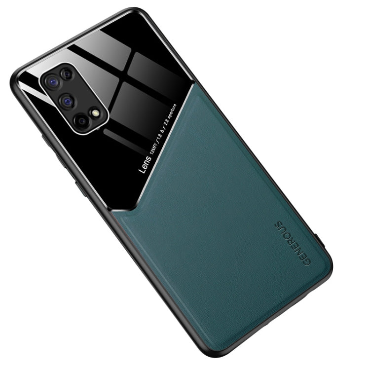 For OPPO Realme V5 All-inclusive Leather + Organic Glass Protective Case with Metal Iron Sheet