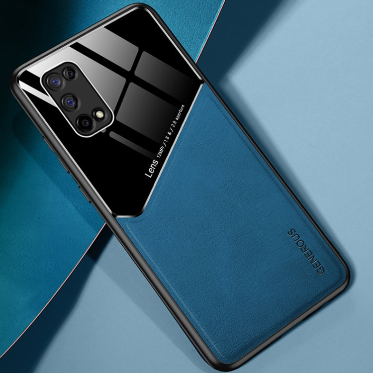 For OPPO Realme V5 All-inclusive Leather + Organic Glass Protective Case with Metal Iron Sheet