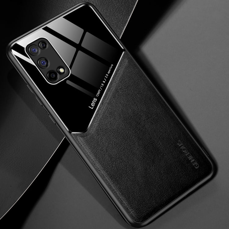 For OPPO Realme V5 All-inclusive Leather + Organic Glass Protective Case with Metal Iron Sheet