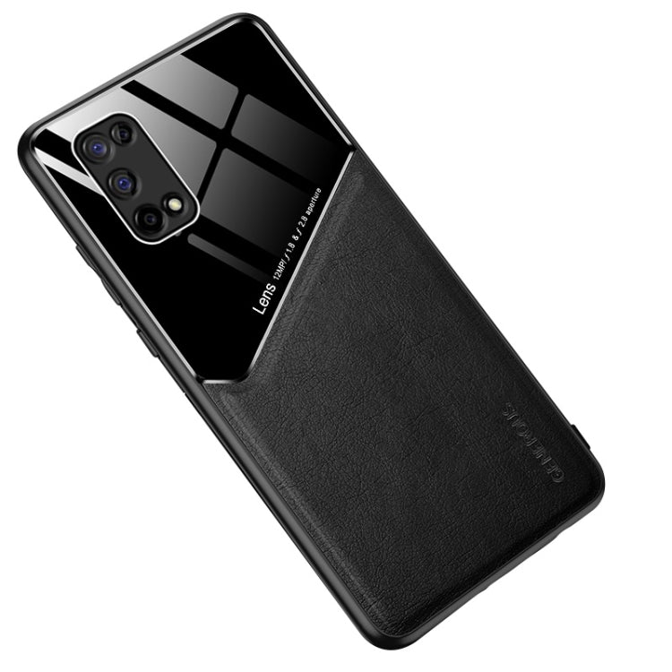 For OPPO Realme V5 All-inclusive Leather + Organic Glass Protective Case with Metal Iron Sheet