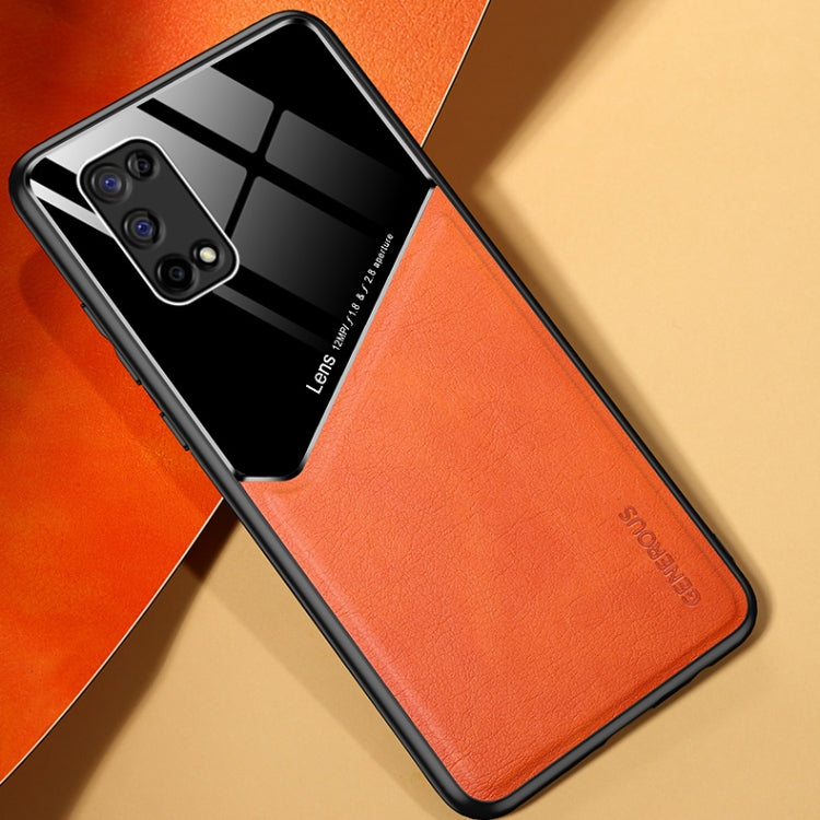 For OPPO Realme V5 All-inclusive Leather + Organic Glass Protective Case with Metal Iron Sheet