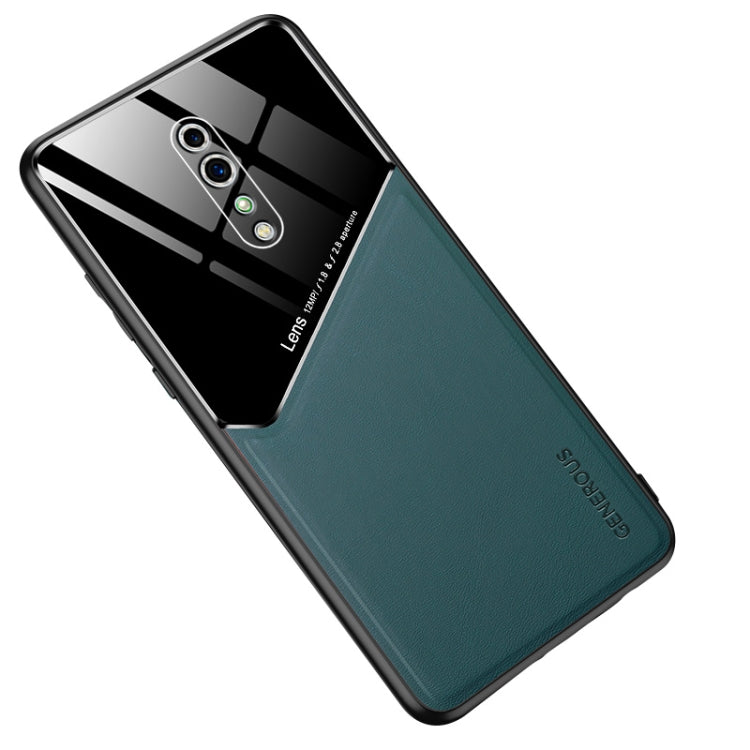 For OPPO Reno Z All-inclusive Leather + Organic Glass Protective Case with Metal Iron Sheet
