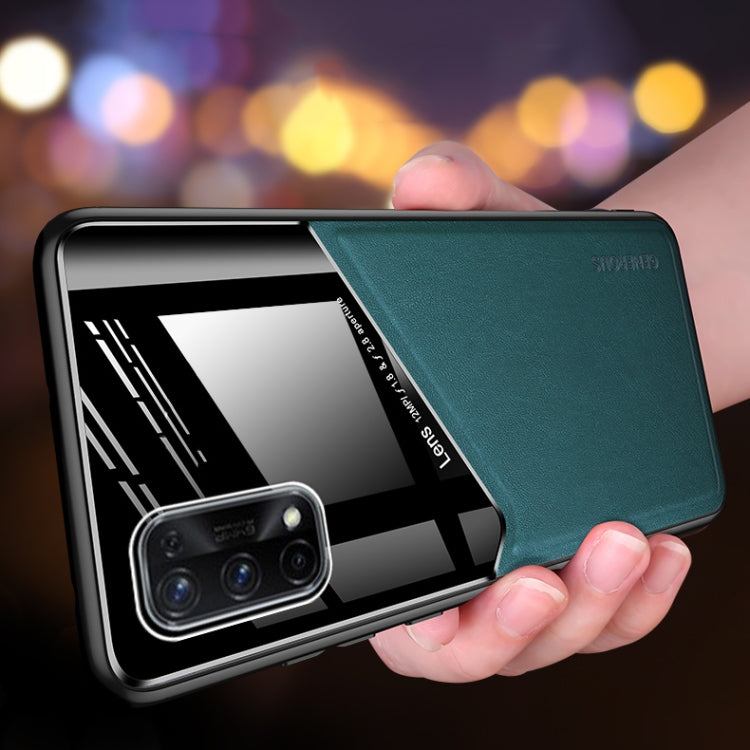 For OPPO Realme X7 All-inclusive Leather + Organic Glass Protective Case with Metal Iron Sheet