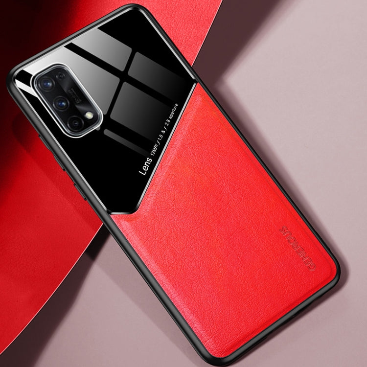 For OPPO Realme X7 All-inclusive Leather + Organic Glass Protective Case with Metal Iron Sheet