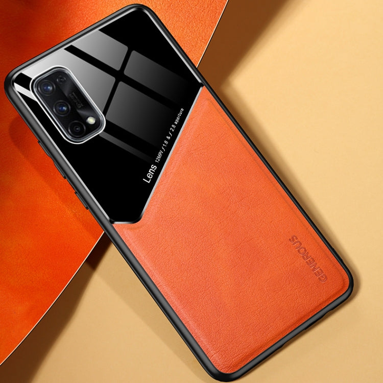For OPPO Realme X7 All-inclusive Leather + Organic Glass Protective Case with Metal Iron Sheet