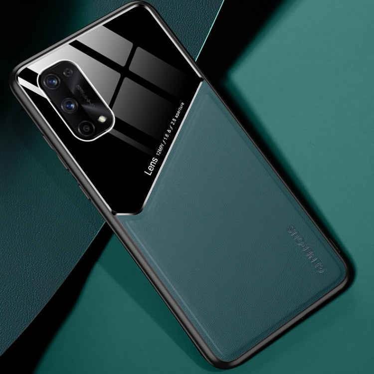 For OPPO Realme 7 Pro All-inclusive Leather + Organic Glass Protective Case with Metal Iron Sheet