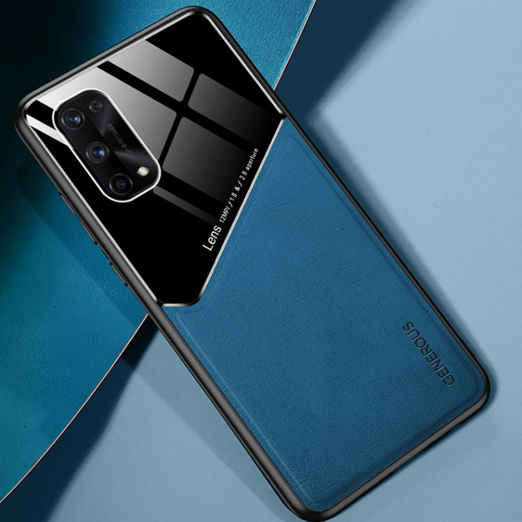 For OPPO Realme 7 Pro All-inclusive Leather + Organic Glass Protective Case with Metal Iron Sheet